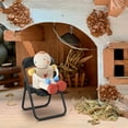 thumbnail image 5 of Miniature Folding Chair 12 Pcs Tables and Chairs Black Decor Small Toys Tiny Figurine Work, 5 of 6