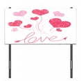 thumbnail image 3 of Love Headboard, Love Heart Shaped Balloons Party Entertainment Happiness Theme Retro Print, Upholstered Decorative Metal Bed Headboard with Memory Foam, Twin Size, Magenta Rose White, by Ambesonne, 3 of 4