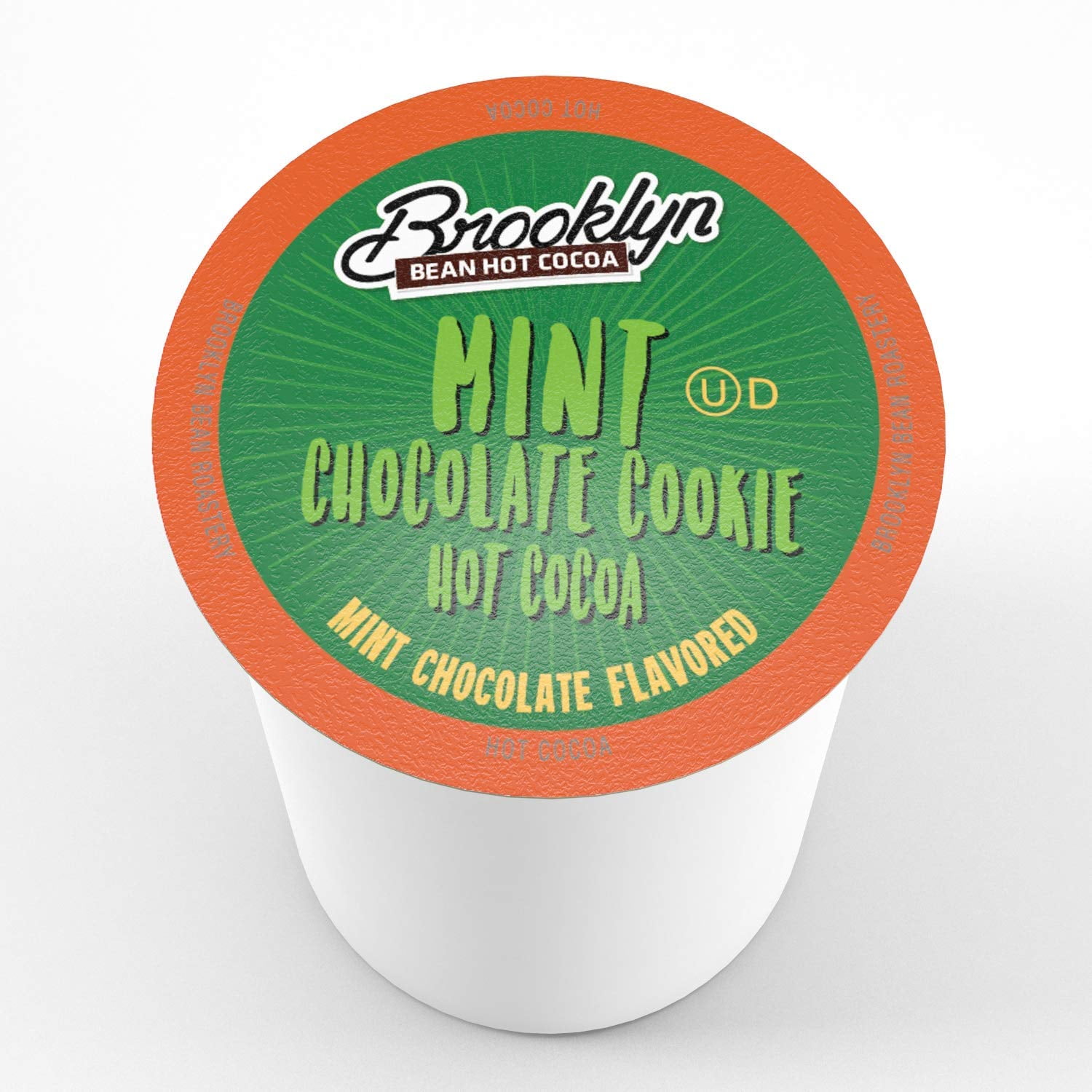 Brooklyn Bean Roastery Mint Chocolate Cookie Hot Cocoa Pods for Single-Serve Coffee Brewers, 40-Pack