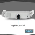 thumbnail image 3 of LED Driving Light Fog Lamp Passenger Right Fit For 2016-2017 Lincoln MKX FA1Z13200C, 3 of 10