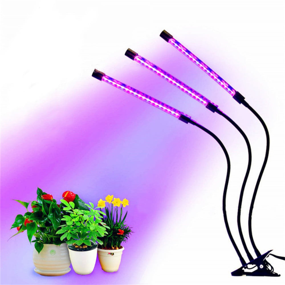 LED Grow Light,with Stand Tri-Head 80W Full Spectrum Floor Plant Lights 
