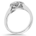 thumbnail image 2 of Silvago Jewel 14K White Gold Plated Rings - Round Cut 1 Ct VVS1/D Lab Created Simulated Diamond Rings - Silver Diamond Beautiful Special Occasion Ring - Wedding Jewellery For Bridesmaids Silver, 2 of 3