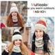 thumbnail image 4 of Conjunto de gorro y bufanda para mujer - 2 piezas de gorros de invierno Gorro de punto térmico con puños Calentador de cuello para mujer, 4 of 5
