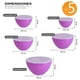 thumbnail image 3 of Set de 5 Recipientes Bowls de Plástico con Tapa AGBOX Color Morado, 3 of 5
