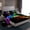 Black Pink Green, variant on Manfei Neon Gamepad Queen Sheet Sets for Boy, Modern Gaming Lover Flat Sheet, Futuristic Lightning Print Queen Fitted Sheet, Microfiber Bedroom Decor, 4 Pieces