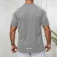 thumbnail image 3 of Men's Lightweight Athletic T-Shirts for Fitness Training Casual Wear and Everyday Use - -Wicking Breathable Stylish for Spring and Summer Mens T-Shirts Black No Sleeves V Neck, 3 of 5