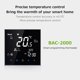 thumbnail image 3 of Termostato BAC-2000ELZB Aire acondicionado central TUYA ZIGBEE Pantalla LCD de temperatura constante Abody Silver, 3 of 7