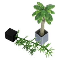 Toddmomy Miniature Bonsai Plastic Palm Tree for Home Decor Indoor Decor 2Pcs 3.9In