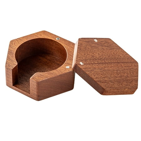 

linyes 51/53/58MM Coffee Filter Paper Box Wooden Mocha Pot Filter Paper Storage