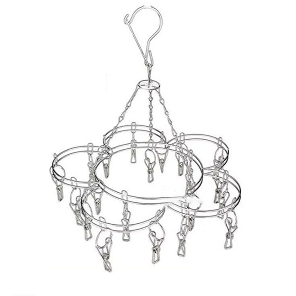 Round Square Plum Shape Drying Shelf Sock Underwear Clothes Outdoor Airer Dryer Laundry Hanger Multifunctional Towel Clips