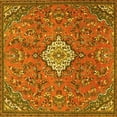 thumbnail image 1 of Ahgly Company Indoor Square Persian Yellow Traditional Area Rugs, 6' Square, 1 of 4