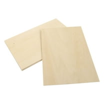 KHBUAB 5Pcs Rectangle Unpainted Wood Boards for Pyrography Supplies and Craft Wood Pieces
