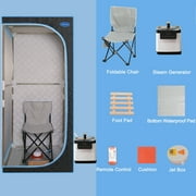 Cheelom Home Sauna,Portable Full Body Steam Sauna Tent Box Spa With Sauna black