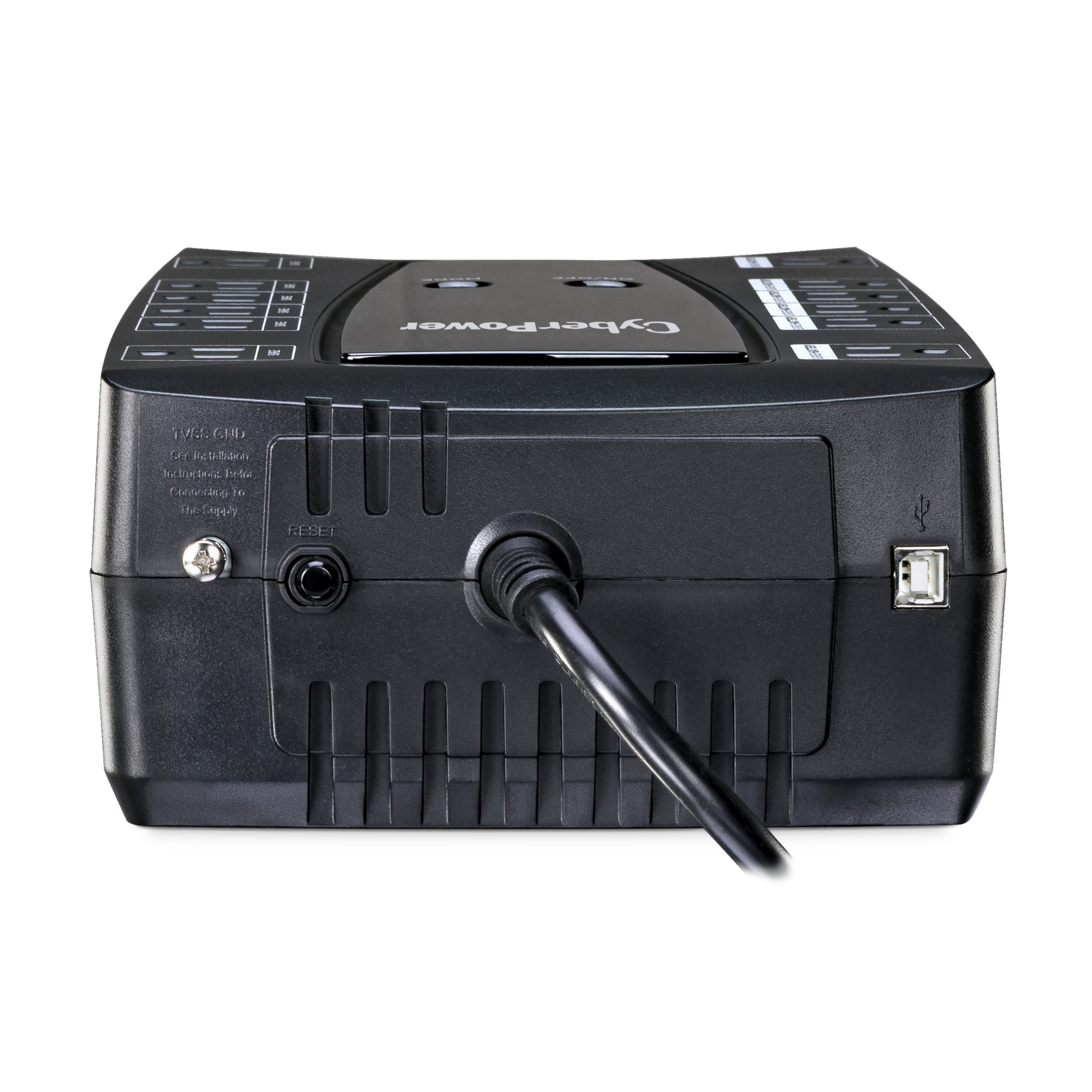 CyberPower LE1000DG Battery Backup UPS, 1000VA/530W, 120V, 12 Outlets, AVR, LCD Display, 5 ft, Black