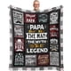 thumbnail image 1 of LHSHID Papa Gifts Gifts for Papa Papa Birthday Gifts Papa Gifts from Grandchildren Gift for Papa from Granddaughter Grandson Grandkids Best Papa Gift Blanket 60"x80", 1 of 7