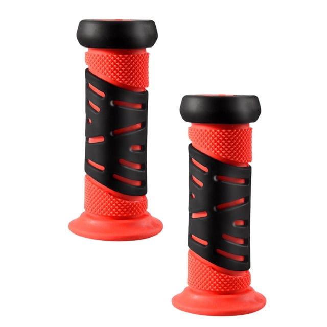 koolsoo Poignées de Vélo Poignées de Guidon en Caoutchouc pour Garçons Filles Rouge