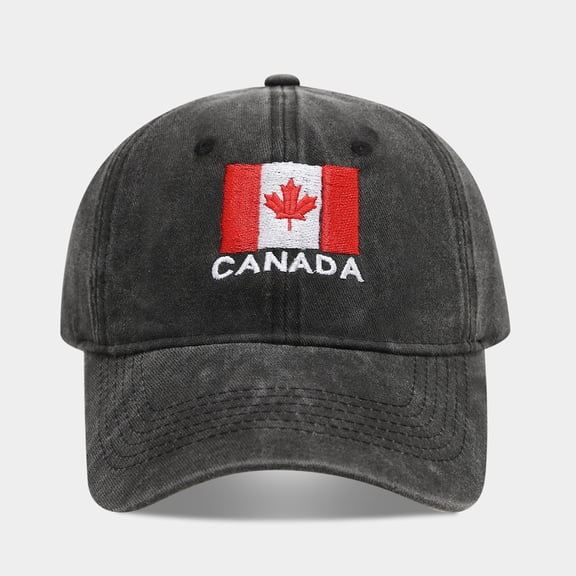 2026 Soccer Fan Baseball Cap, Embroidered Country Flag and Name Adjustable Hat, Choose from 9 Nations Including USA, Mexico, Canada, for Men and Women, Casual Sport Cap CANADA