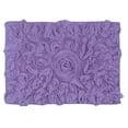 thumbnail image 3 of Home Weavers Bell Flower Collection Bath Rug, 100% Cotton Tufted, Soft & Absorbent, Non-Slip, 17"x24" Rectangle, Yellow, 3 of 9