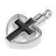 thumbnail image 5 of Esmalte Corazón hueco Religioso Crucifijo Cenizas Cremación Perfume Acero inoxidable Yuyangstore  Colgante en forma de cruz, 5 of 8