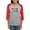 Heather/Red, variant on CafePress - Happy Purim Long Sleeve T Shirt - Womens Baseball Tee