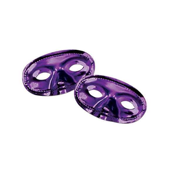 BlockBuster Costumes Metallic Purple Venetian Masquerade Ball Party Eye Half Mask Costume Accessory
