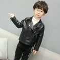 thumbnail image 5 of Boys Leather Jackets Studded Fashion Girls Motorcycle Kids Jacket, 5 of 7