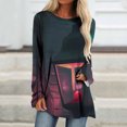 thumbnail image 1 of Ichuanyi liquidación para mujer cuello redondo halloween estampado moda de manga larga camiseta de manga larga top ICHUANYI WER202308217530, 1 of 5