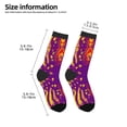 thumbnail image 2 of Fuzoiu Bright Textured Animal Print Kids Socks For Boys Girls,Grip Crew Socks with Non Slip,Lightweight Stretch Crew Socks,Toddlers Crew Boot Socks, 2 of 5