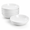 White-8.4 inches, variant on 22oz Porcelain Pasta Set - 7.6" Salad Serving Dishes Wave Dishwasher Safe Of 6 Vibrant Colors