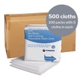 thumbnail image 2 of Coloplast EasiCleanse Bath Disposable Washcloths, White, 7 9/10 in x 7 9/10 in, 5 Count, 100 Packs, 500 Total, 2 of 5