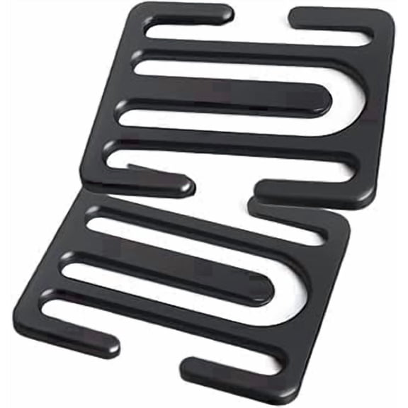 Seat Belt Adjuster, Universal Metal Seatbelt Adjuster for Adults, Comfort Clip for Shoulder and Neck, Sturdy Clip on Seatbelt for Most Vehicle Models, 2 Pack, Black