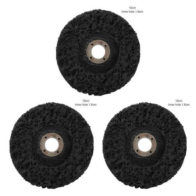 Rueda de Lijado Speravity Acero Inoxidable Pulido Agujero Interior 100 Negro