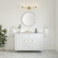 thumbnail image 5 of James Martin Vanities 48" Single Vanity, Glossy White w/ 3 CM Carrara Marble Top, 5 of 5