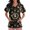 Green_009, variant on Halloween Scrubs Shirts Women Pumpkin Graphic Casual Soft Stretchy Short Sleeve V-Neck Tshirts Breathable Nurse Uniforms Top with Pocket Blue L
