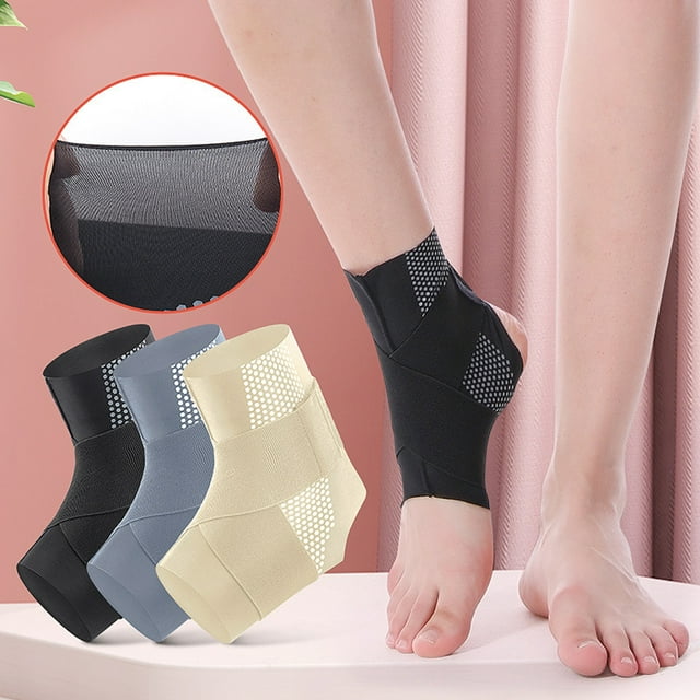1Pc Ankle Brace Compression Elastic Bandage Open Heel Sweat Absorption High Elasticity Protection Wear-resistant High-Performance Ankle Joint Support for Sports