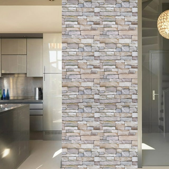 Decoración del hogar, etiqueta de la pared del papel pintado del uno mismo del estilo del ladrillo impermeable elegante y moderno Jadeshay A