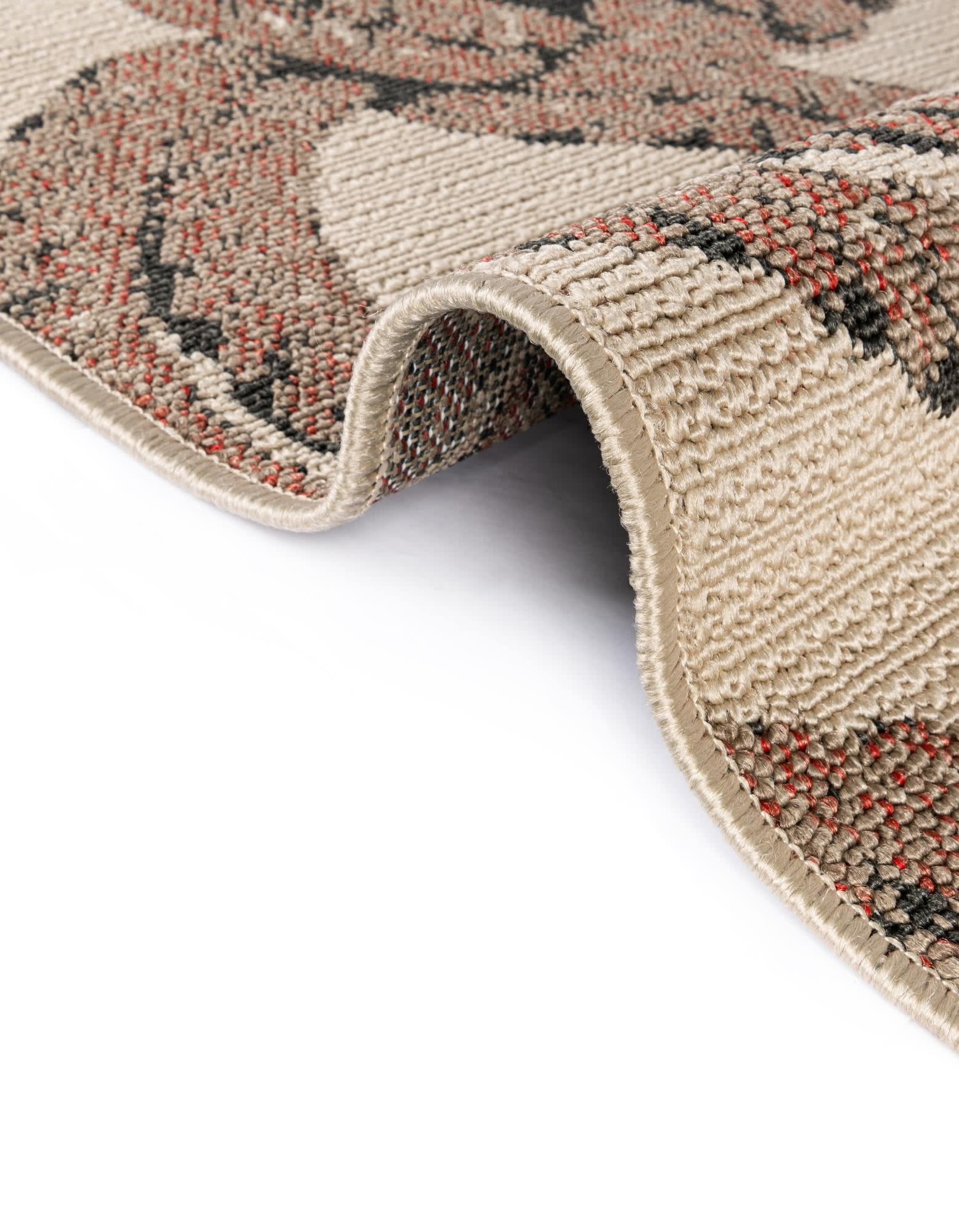 Unique Loom Outdoor Coastal Collection Area Rug - Seaknot (5' 1" x 8' Rectangle Beige/Blue)