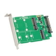 thumbnail image 4 of PCI mounted M.2 B-Key or mSATA SSD to SATA III Adapter Card, 4 of 5