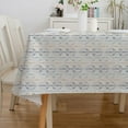 thumbnail image 2 of Modern Geometric Striped Tablecloth 60x120 Inch \u2013 Waterproof, Wrinkle-Free Rectangle Table Cover for Dining Room, Kitchen, Party, 2 of 6