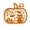 Orange, variant on Vinyl Wall Decal Halloween Pumpkin cat 16''X18''- Fun Halloween, Seasonal Decor - Teens, Adults, Indoor, Outdoor, Wall, Door, Window, Living Room, Office