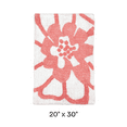 thumbnail image 3 of Soft&Cuddly Pink Hibiscus 20 inch x 30 inch Bath Mat | Soft Bathroom Rug | Non-Slip, Ultra-Absorbent, Quick-Dry & Machine Washable | Stylish Floral Decorative Shower Mat, 3 of 4