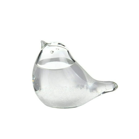 

Glass Weather Forecaster Bird Shape Desktop Decor Glass Crafts 70ML