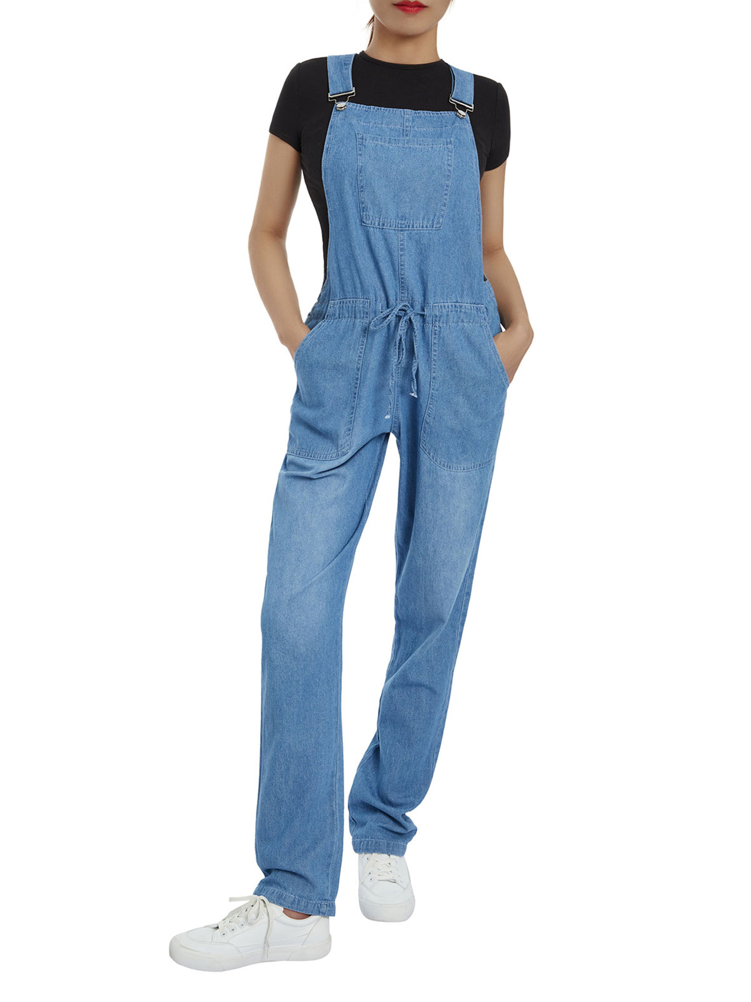 Kayotuas Women's Casual Vintage Overalls Loose Straight Denim