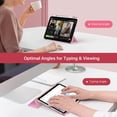 thumbnail image 5 of MoKo Case for iPad Air 11 inch Case(M4 2026/M3 2025/M2 2024), iPad Air 5th/4th Gen 10.9 inch Case 2022/2020 with Pencil Holder, Slim Trifold with Translucent Back Shell, Pink, 5 of 10
