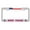Chrome/D.Pink, variant on WEST Texas Texas Style Heavy Duty Metal License Plate Frame Personalised/Car Accessories Car Tag Holder Cover ((Chrome/D.Pink)