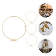 thumbnail image 4 of FRCOLOR round wreath forms Assorted Color Metal Hoop with Stand for Decor Strong Iron DIY Craft Perfect for Tables 6.3 Inches,11.81"X11.81"X0.12", 4 of 5