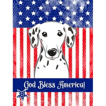 Carolines Treasures BB2140GF Dalmatian Flag Garden