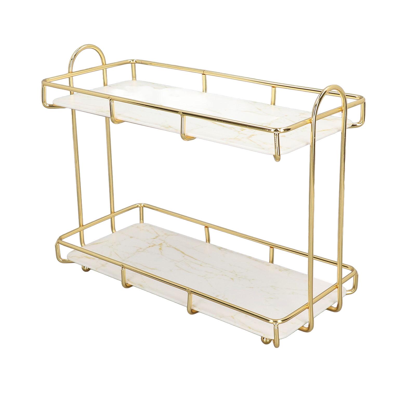 Étagère Salle De Bain Winter Shore - 2 Niveaux Transparent, Rangement Maquillage & Produits