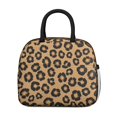 thumbnail image 2 of Brown and Orange Leopard Print Insulated Leakproof Lunch Box for Work, Lunch Bag for Women Men, Loncheras Para Mujer for Beach Travel Picnic Camping, 2 of 6