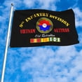 thumbnail image 3 of Dutern Double Sided 9th Infantry Division Flag Vietnam Veteran Military Flag Banner 3 Ply with Brass Grommets 12x18 Inch, 3 of 4